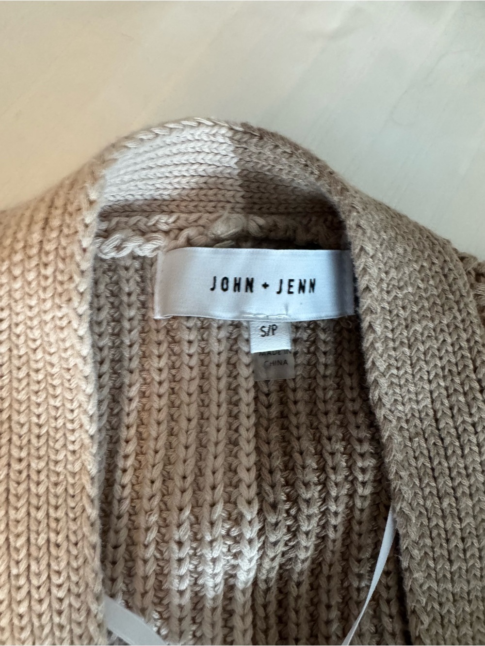 John + Jenn Tan Ribbed Button-Front Cardigan - Picture 4 of 6